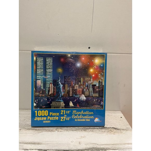 1000 piece jigsaw puzzle Manhattan Celebration by Alexander Chen - Picture 1 of 2